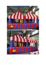 תחנת יריד QSP-1677 דוכן קליעה כפול  מתנפח שמשונית אבי שושן החוויה