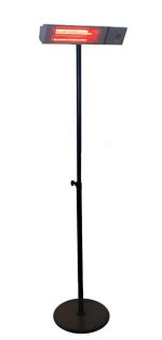 תנור אינפרא אדום כולל סטנד שחור ושלט | דגם TITAN 2000W | נירוסטה  תנור חימום על סטנד אבי שושן החוויה