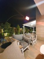 תנור אינפרא אדום כולל סטנד שחור ושלט | דגם BOSTON premium 2500W | שחור מט  תנור בוסטון + סטנד מתכוונן אבי שושן החוויה