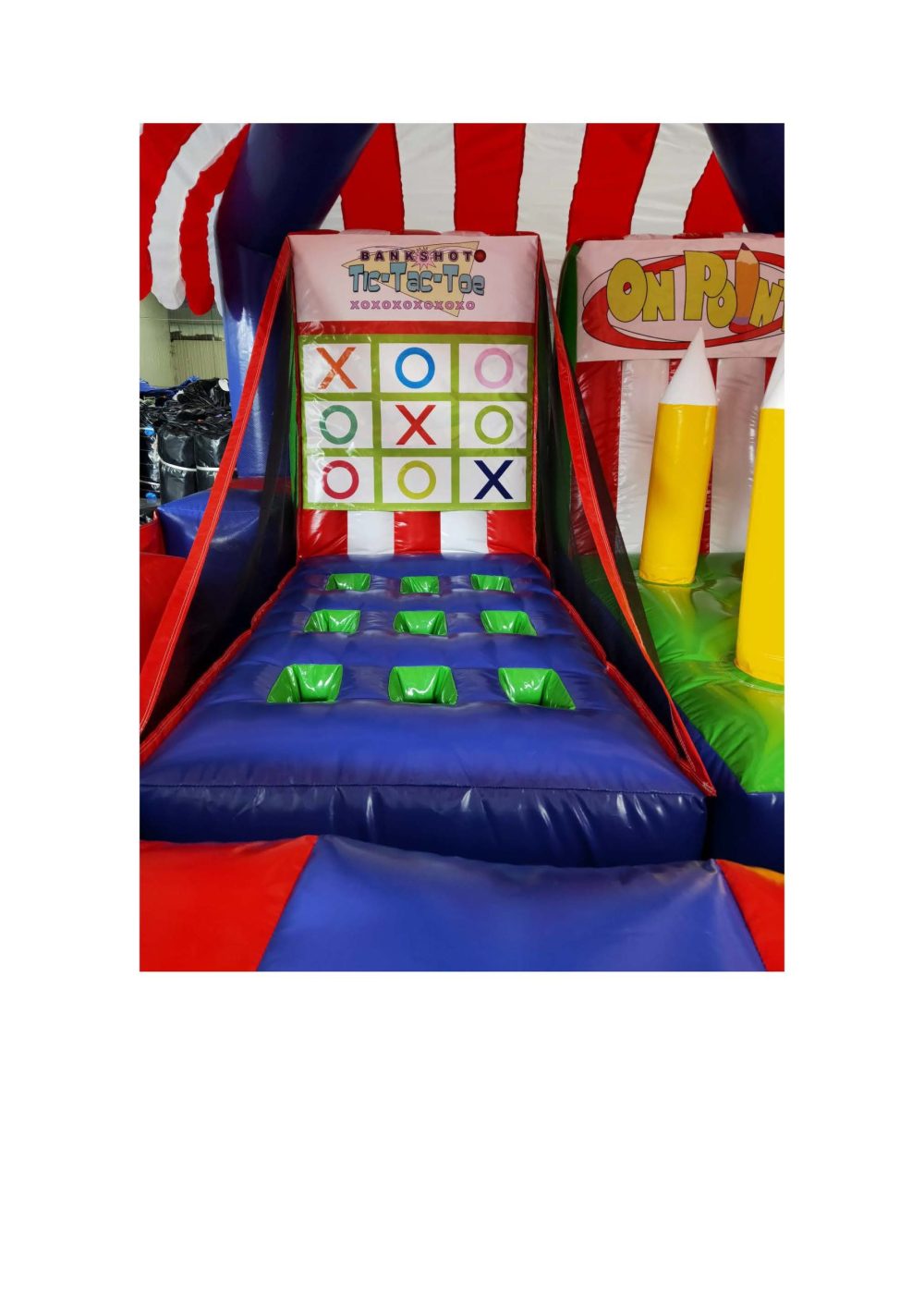 תחנת יריד QSP-1677 דוכן קליעה כפול  מתנפח שמשונית אבי שושן החוויה