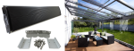 תנור אינפרא אדום כולל שלט | דגם INFRABLACK 3200W | שחור מט  תנור אינפרא אדום כולל שלט | דגם INFRABLACK 3200W | שחור מט - אבי שושן החוויה אבי שושן החוויה