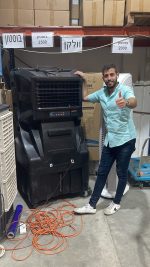 מצנן אוויר טורבו CYCLONE GIANT 35,000 - גרסת הקצה של מצנן צייקלון המוצלח ביותר, מתקדם, חזק ביותר ושקט מצנן אוויר טורבו מצנן אוויר תעשייתי CYCLONE GIANT | אבי שושן החוויה פתרונות קירור אבי שושן החוויה