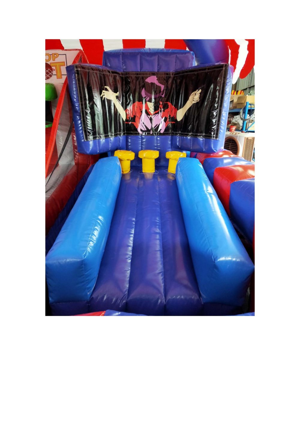 תחנת יריד QSP-1677 דוכן קליעה כפול  מתנפח שמשונית אבי שושן החוויה