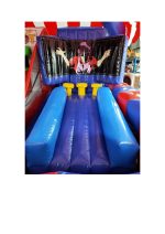 תחנת יריד QSP-1677 דוכן קליעה כפול  מתנפח שמשונית אבי שושן החוויה