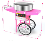 מכונת סוכר מקצועית דגם טייפון לאירועים + עגלת רטרו מכונת סוכר מכונת סוכר מקצועית עם עגלת רטרו לאירועים | אבי שושן החוויה אבי שושן החוויה