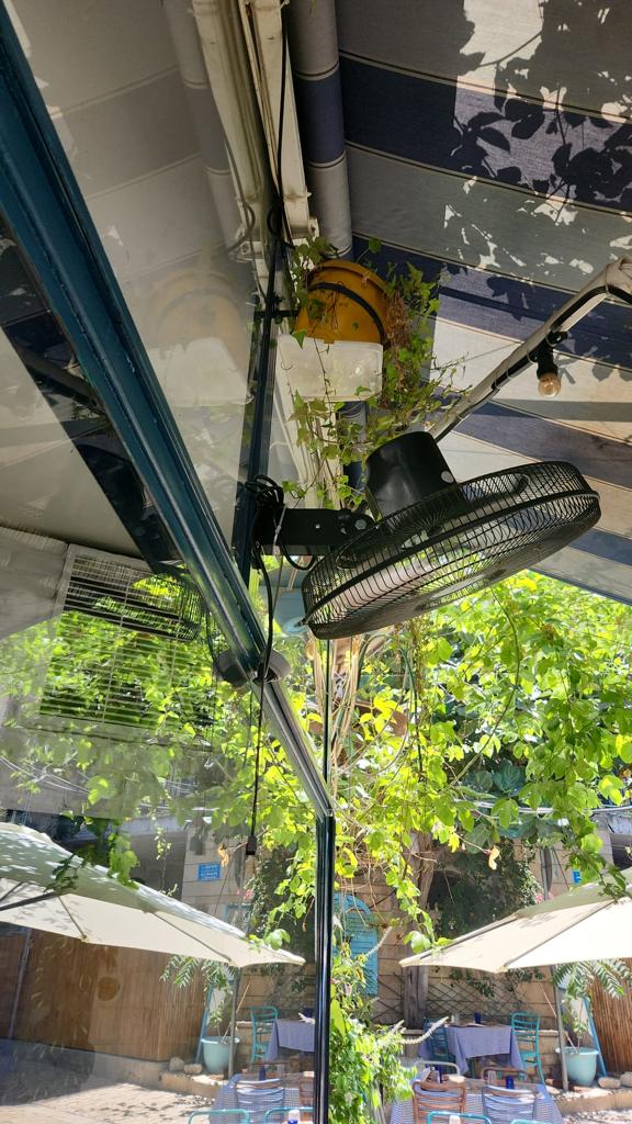 מאווררי הWind החדשים שלנו בהתקנת בתי קפה מאווררי הWind החדשים שלנו בהתקנת בתי קפה - אבי שושן החוויה אבי שושן החוויה