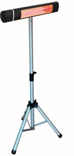 תנור אינפרא אדום | דגם Space 2000W שחור כולל סטנד תנור אינפרא אדום Volcan premium תנור אינפרא 2000W אבי שושן החוויה