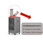 מזגן נייד תעשייתי 2 טון קירור SPOT COOLER SAC-430- שני תעלות אוויר קר מזגן נייד תעשייתי B38 מזגן נייד תעשייתי דגם BGK B38 - שני תעלות - אבי שושן החוויה אבי שושן החוויה