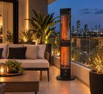תנור עמוד אינפרא אדום | דגם TOWER HEAT 3000W תנור אינפרא אדום Volcan premium תנור אינפרא 2000W אבי שושן החוויה