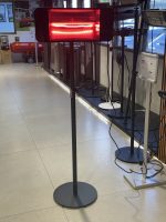 תנור אינפרא אדום + שלט | דגם BOSTON GLASS 2000W | שחור מט תנור אינפרא אדום תנור אינפרא אדום עמיד למים עם שלט | דגם BOSTON | אבי שושן החוויה אבי שושן החוויה