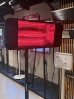 תנור אינפרא אדום + שלט | דגם BOSTON GLASS 2000W | שחור מט תנור אינפרא אדום תנור אינפרא אדום עמיד למים עם שלט | דגם BOSTON | אבי שושן החוויה אבי שושן החוויה