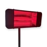 תנור אינפרא אדום + שלט | דגם BOSTON GLASS 2000W | שחור מט תנור אינפרא אדום תנור אינפרא אדום עמיד למים עם שלט | דגם BOSTON | אבי שושן החוויה אבי שושן החוויה