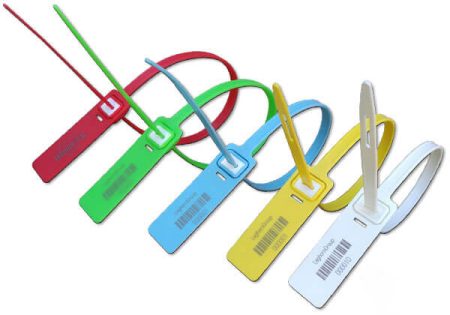 סוגר ביטחון פלסטיק HECTORSEAL 7.5X510 mm כמות 1000 יח' סוגר בטחון פלסטיק פלומבת פלסטיק, אזיקון אבטחה אבי שושן החוויה